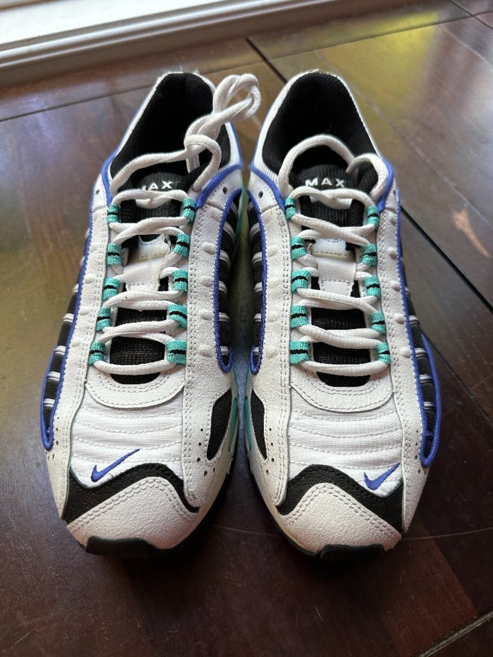 Nike Air Max Tailwind IV — Women's 9 | White/Blue/Teal | Barely Used | CK2613-10